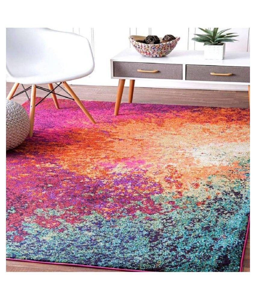     			Status Assorted Polyester Carpet Abstract 3x5 Ft