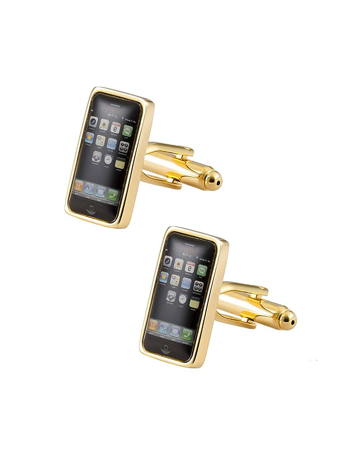 iPhone Simulant Mobile Silver Rhodium Brass Formal Shirt Blazer Suit Cufflinks Pair Men Gift Box iPhone Simulant Mobile Silver Rhodium Brass Formal Shirt Blazer Suit Cufflinks Pair Men Gift Box