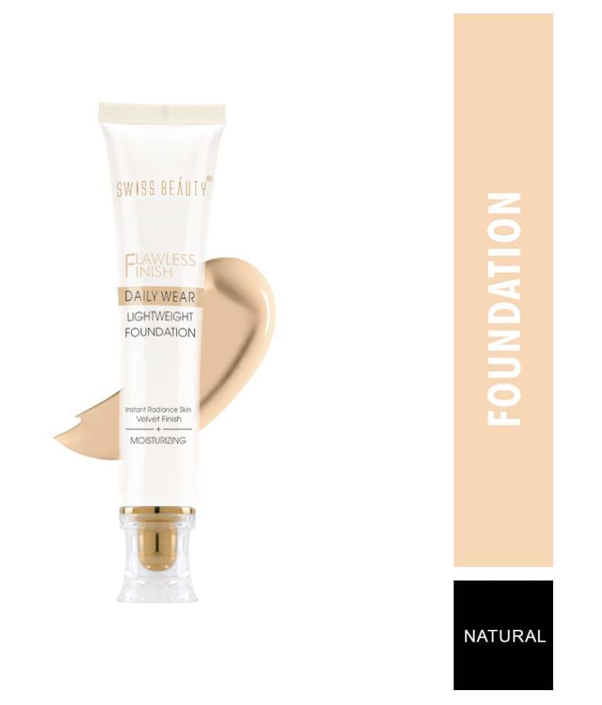 Swiss Beauty Daily Wear Light Foundation (Natural), 40gm Swiss Beauty Daily Wear Light Foundation (Natural), 40gm