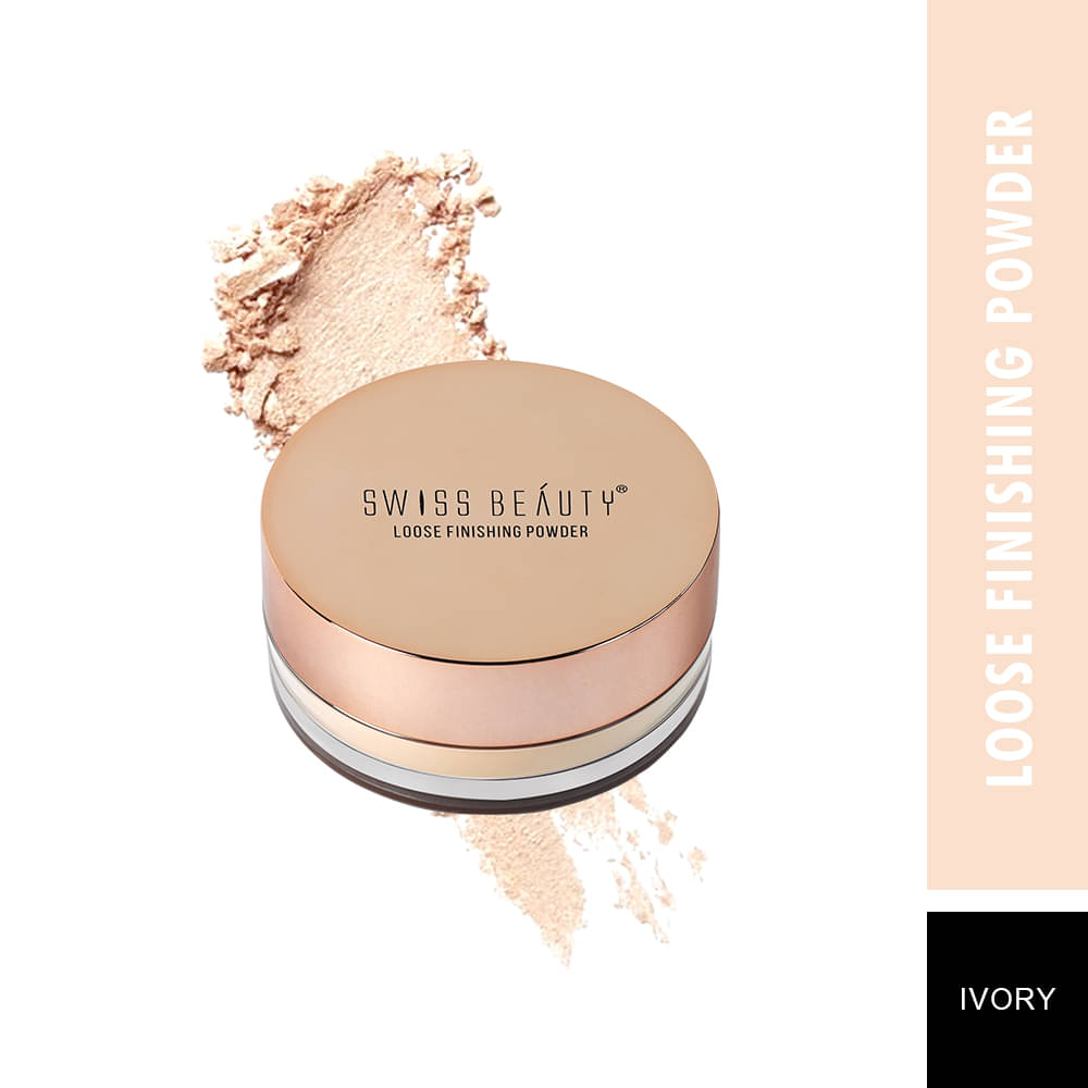     			Swiss Beauty Ultra Fine Loos Finish Pressed Powder (Ivory), 8gm