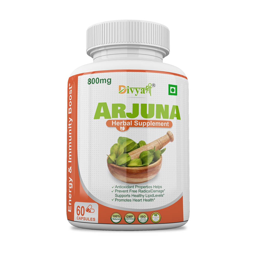     			Divya Shree Arjuna 800Mg Herbal Supplement 60 Capsule 60 No.S