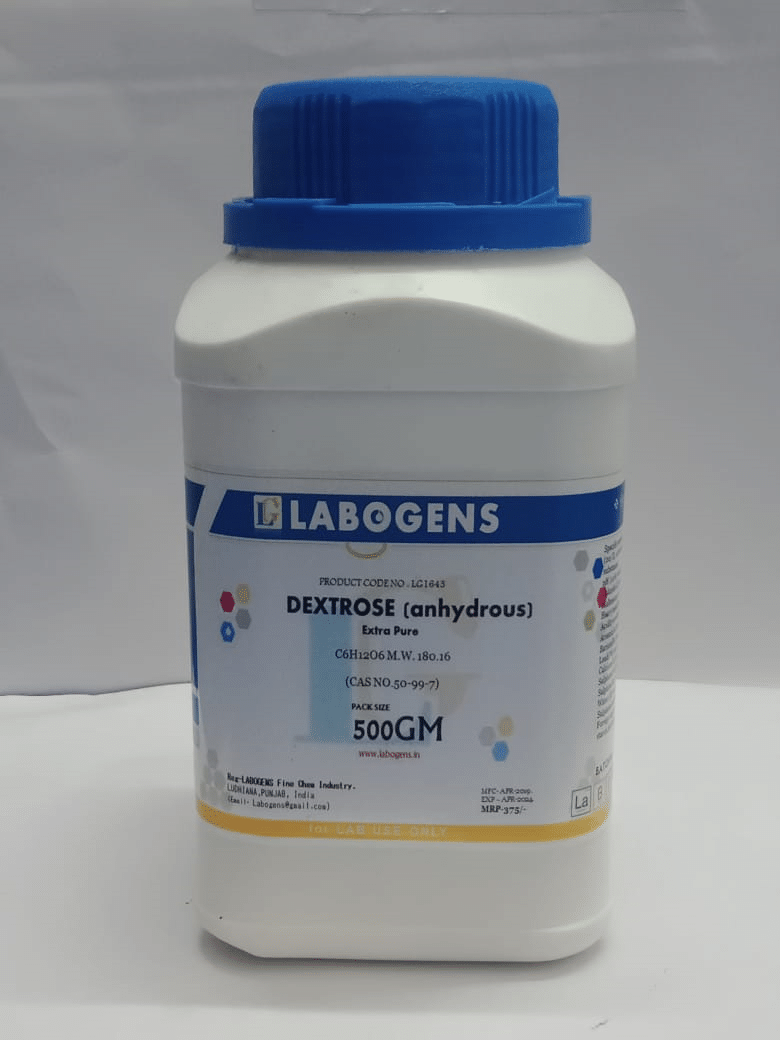     			LABOGENS  DEXTROSE (anhydrous) Extra Pure (purified)  500GM