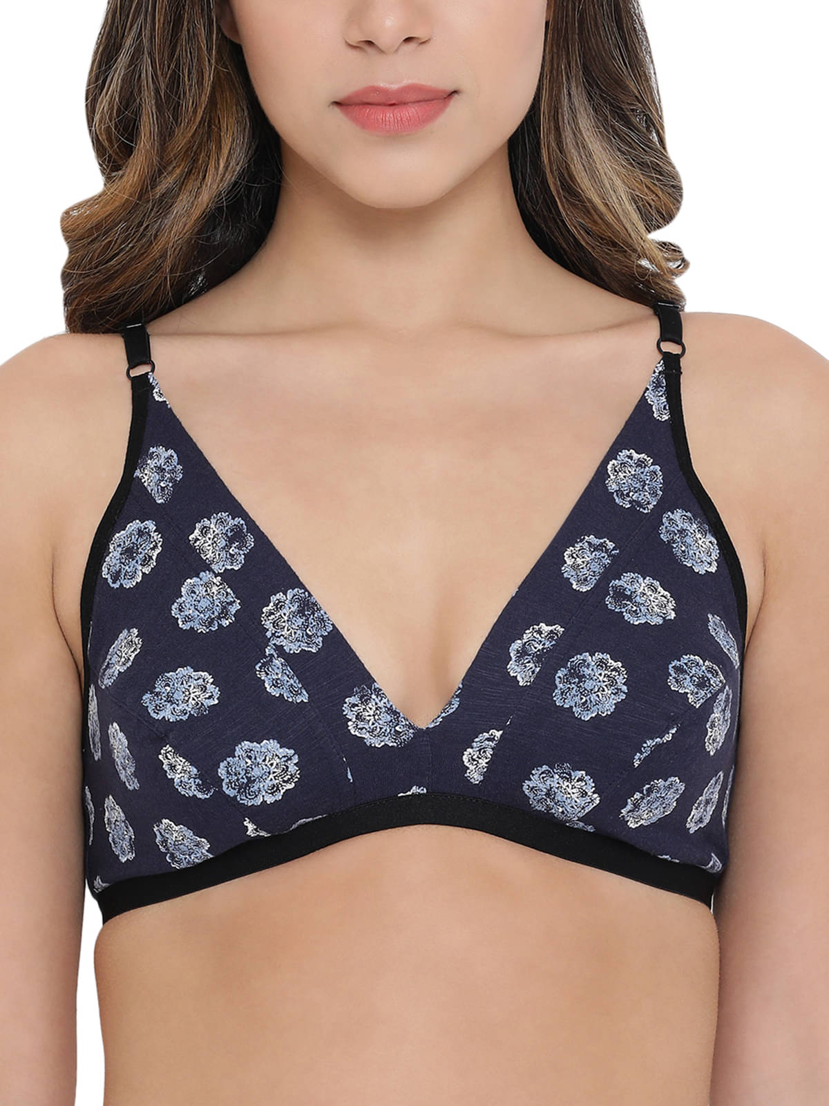     			Clovia Cotton Non Padded Women's Everyday Bra ( Blue )