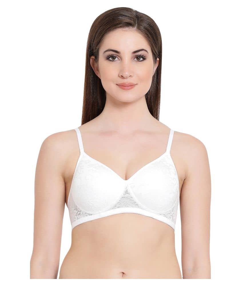 Clovia Lace Everyday Bra - White