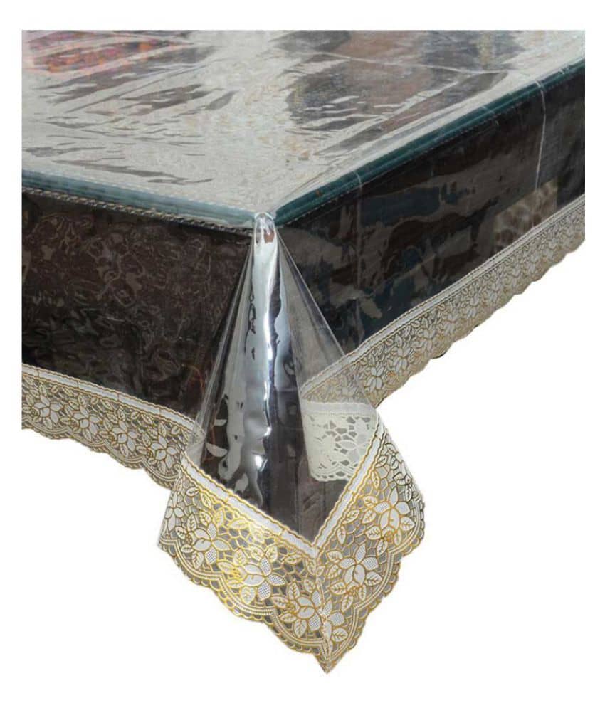 CreadCraft 4 Seater Transparent PVC Single Table Covers