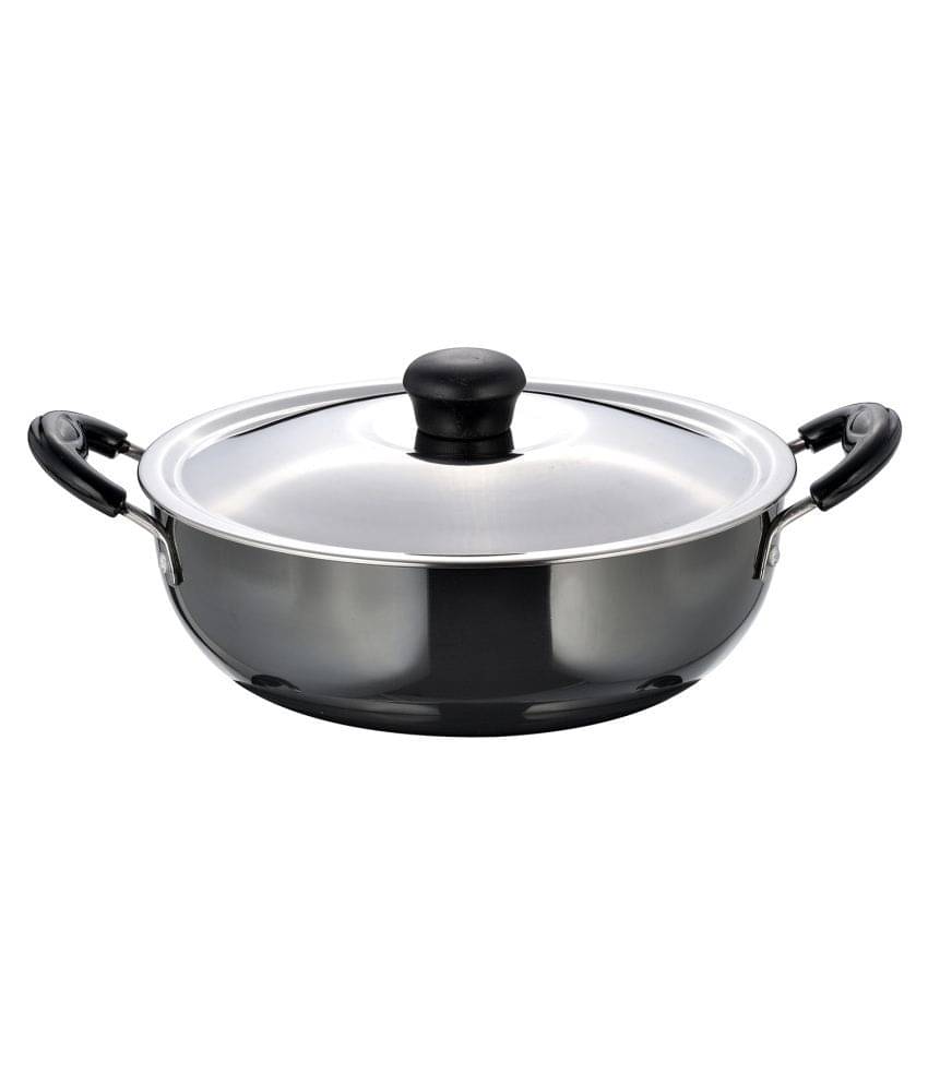 Goodflame Deep Kadhai 280Mm Aluminium Induction Base Deep Kadhai(Kadhai,Black) Goodflame Deep Kadhai 280Mm Aluminium Induction Base Deep Kadhai(Kadhai,Black)