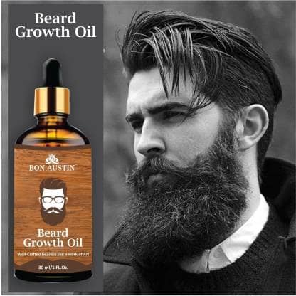 Bon Austin - 30mL Growth Increasing Beard Oil (Pack of 1) - Beard Care and Tools | Buy online on ZillyBuy