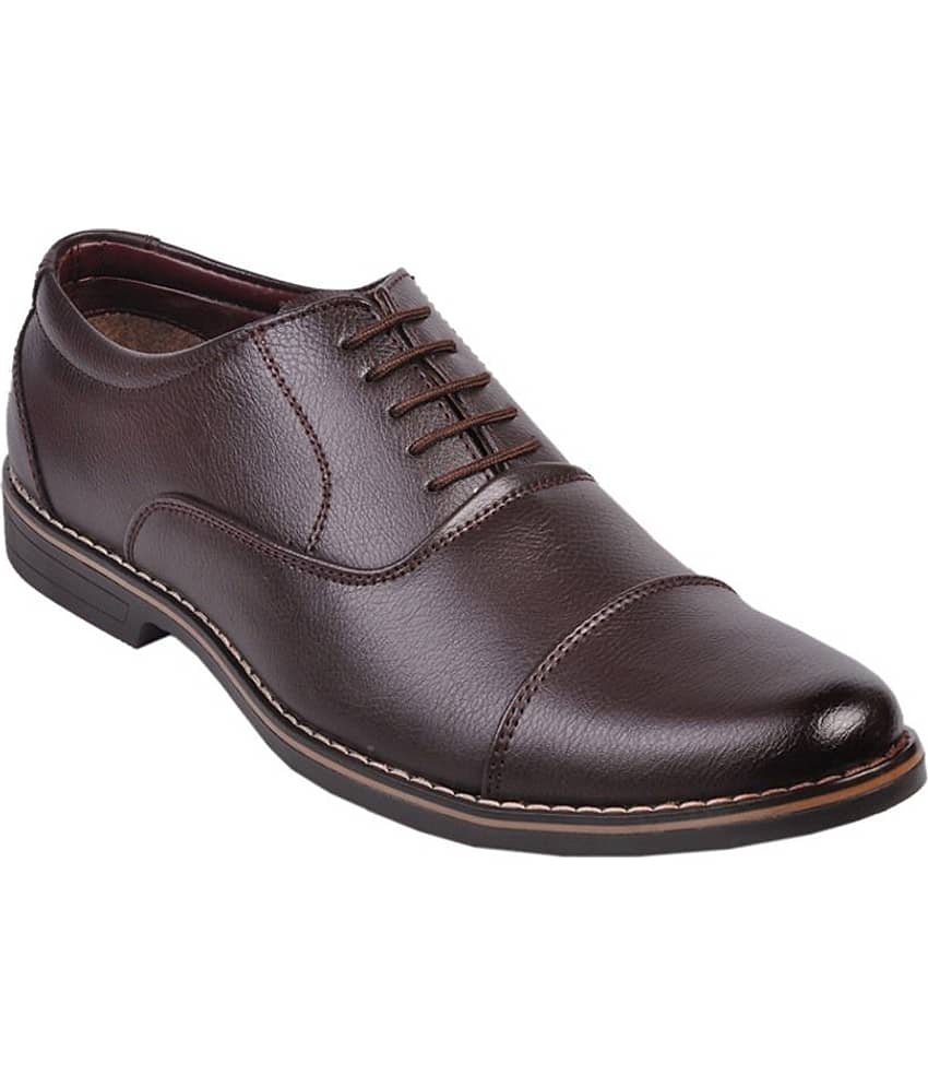 Leeport Party Artificial Leather Brown Formal Shoes - Formal Shoes | Buy online on ZillyBuy