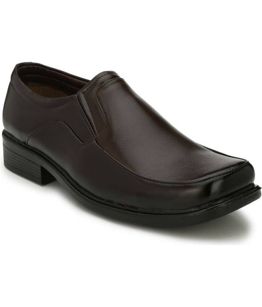 Leeport - Brown Men's Slip On Formal Shoes - Formal Shoes | Buy online on ZillyBuy