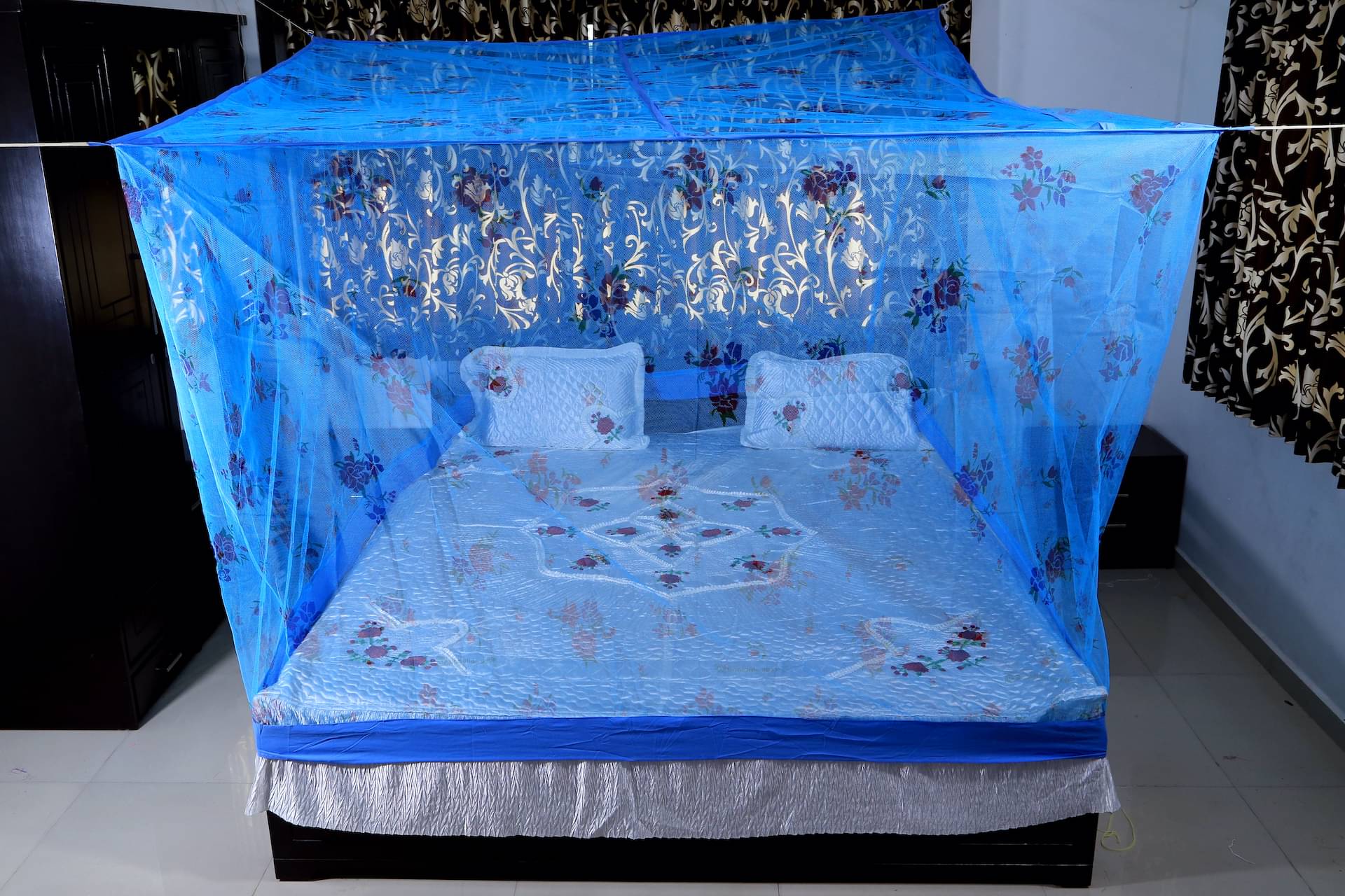 Riddhi Mosquito Net, Machardani Double Pink Floral Mosquito Net, Machardani Riddhi Mosquito Net, Machardani Double Pink Floral Mosquito Net, Machardani