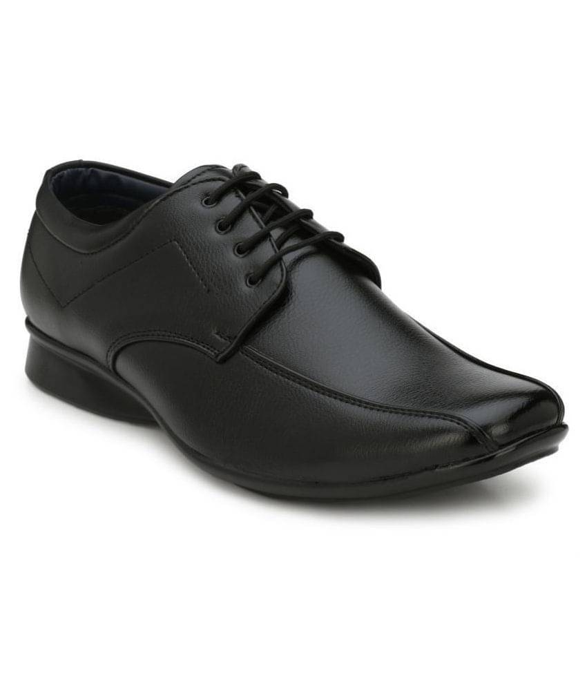     			Leeport - Black Men's Formal Shoes