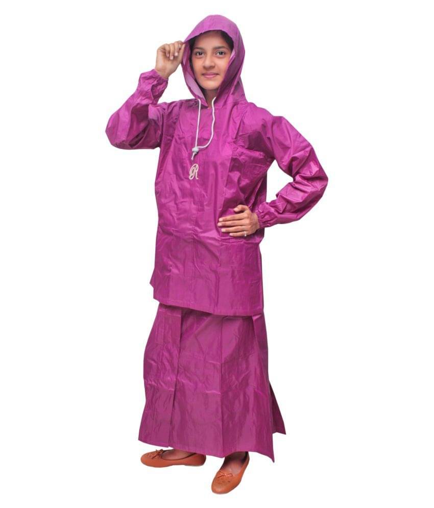     			Goodluck Nylon Raincoat Set - Pink