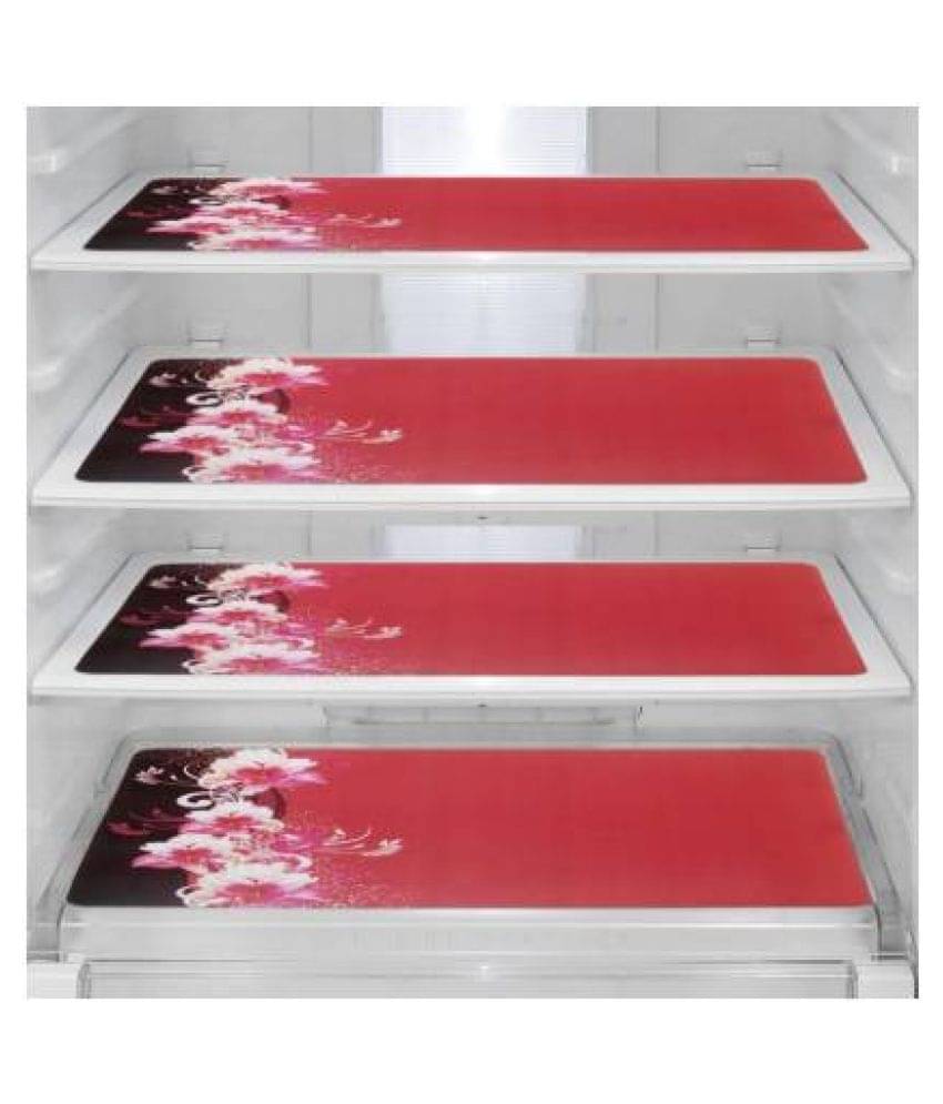 Revexo Set of 4 PVC Multi Fridge Mats Revexo Set of 4 PVC Multi Fridge Mats