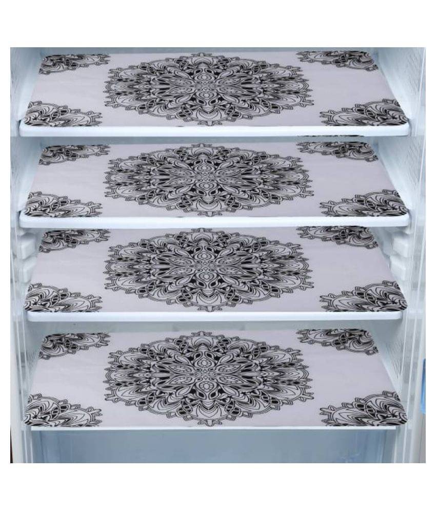 Revexo Set of 4 PVC Multi Fridge Mats Revexo Set of 4 PVC Multi Fridge Mats