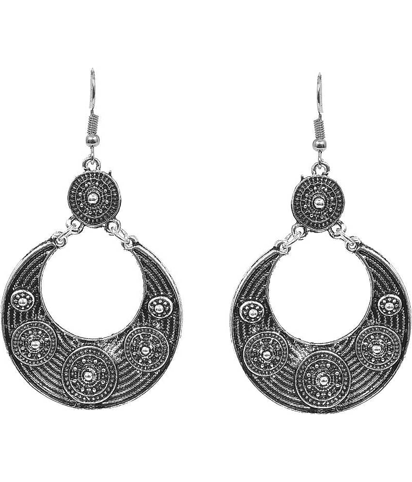 Asmitta Pretty Designer Silver Plated Earrings For Women - Earrings | Buy online on ZillyBuy