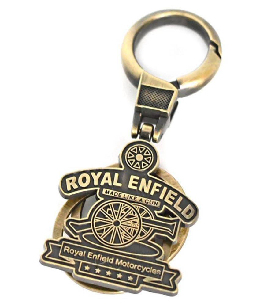 GRD Enterprises Premium Quality Brass Metal Royal Enfield Bullet Bike KeyChain & KeyRing GRD Enterprises Premium Quality Brass Metal Royal Enfield Bullet Bike KeyChain & KeyRing