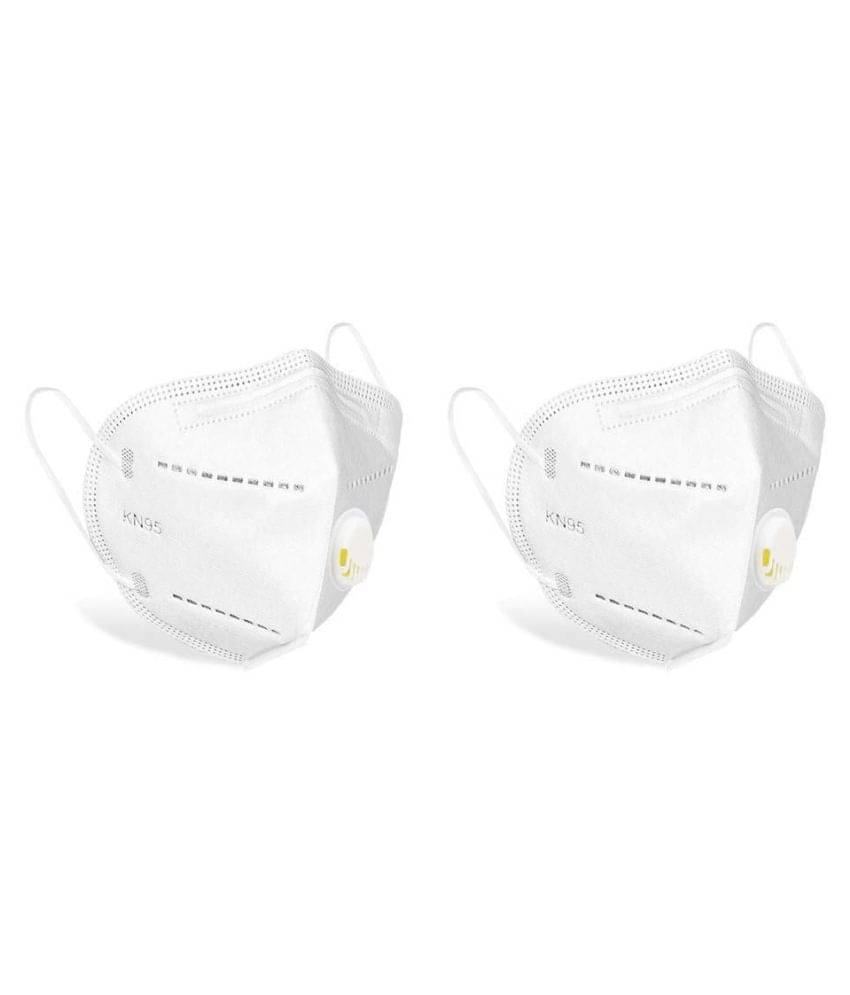     			KN-95 Air Filter Face Mask Reusable,Washable- Anti Dust/Pollution/Bacterial Premium Quality 5 Layers Mask for Kids,Adults,Men & Women (Yellow Pack of 2 Pcs)