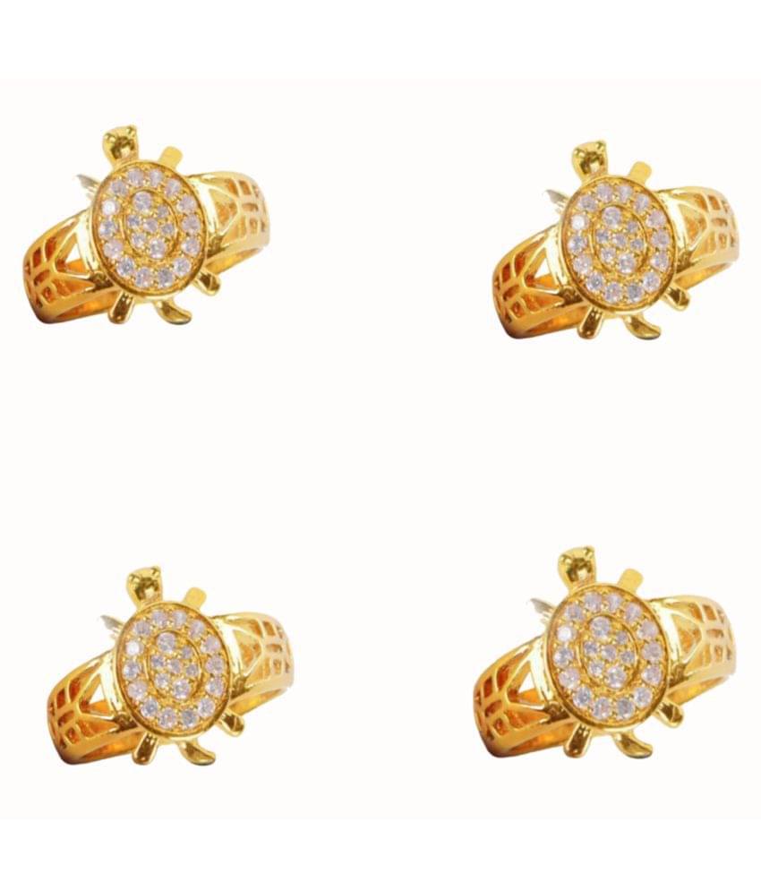     			Zemaica Healthcare- Gold Rings (Pack of 4)
