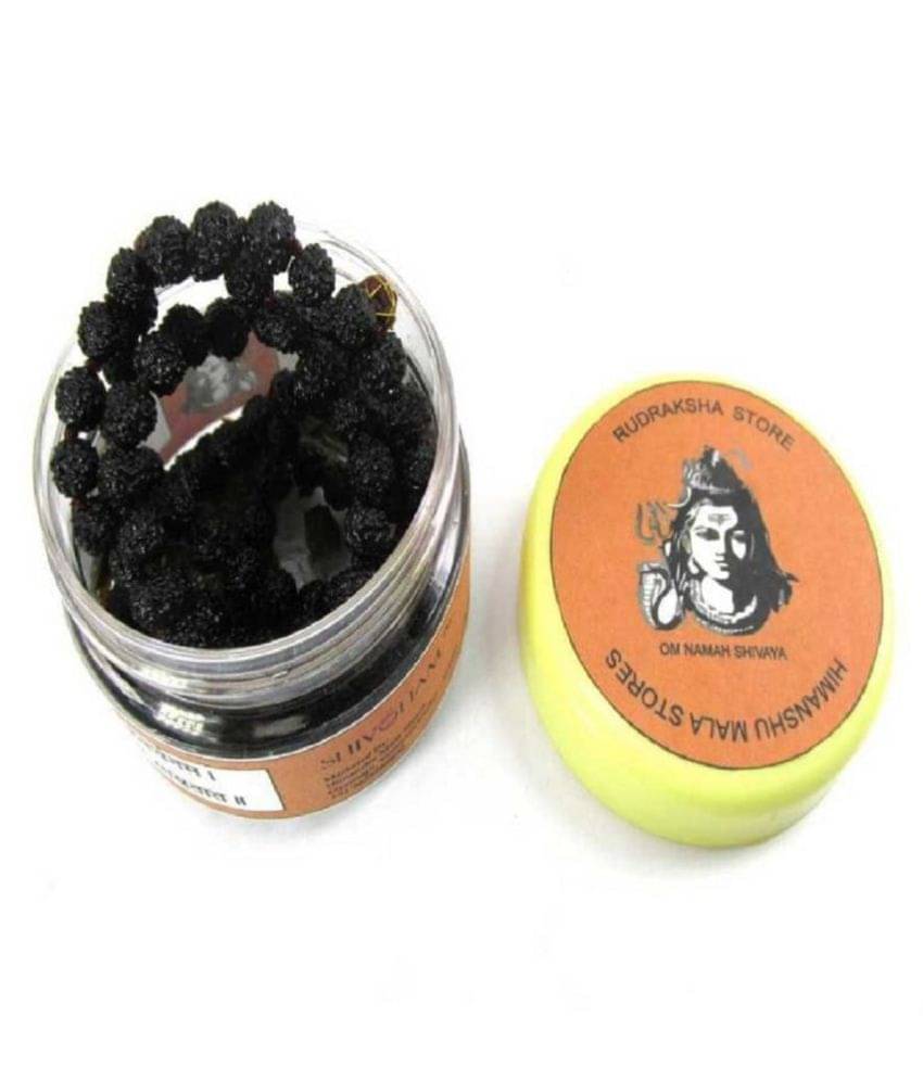 ShivaRatna Rudraksha Mala Dipped In Oils & Indian Natural Herbs : 6-7 mm Beads Size, Length 30cm (Full Matured Rudraksha)     			ShivaRatna Rudraksha Mala Dipped In Oils & Indian Natural Herbs : 6-7 mm Beads Size, Length 30cm (Full Matured Rudraksha)