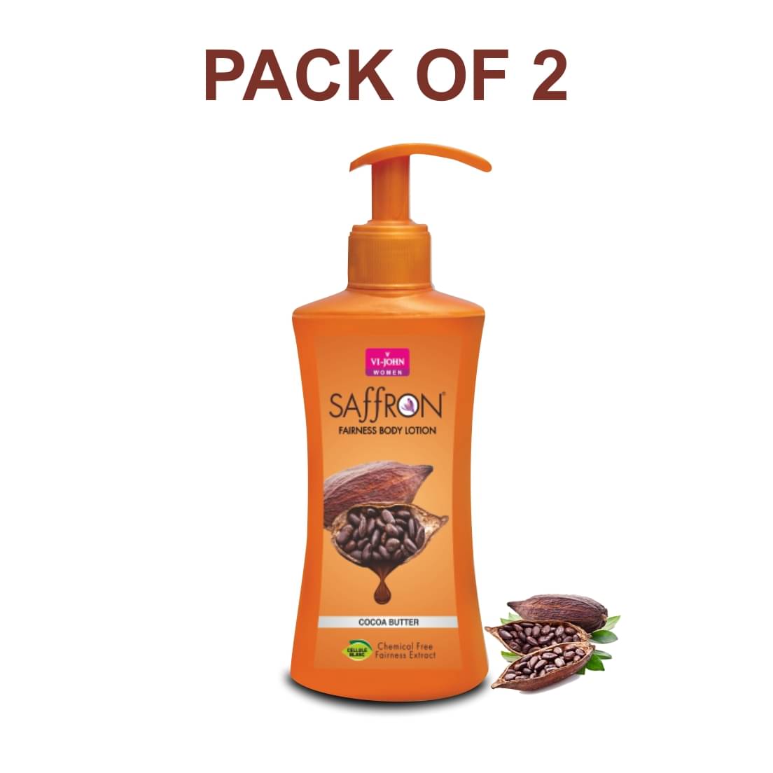     			VI-JOHN Body Lotion Combo of 2 | 250 ml Each | For Men and Women | All Skin Types | Cocoa Butter (500 ml)