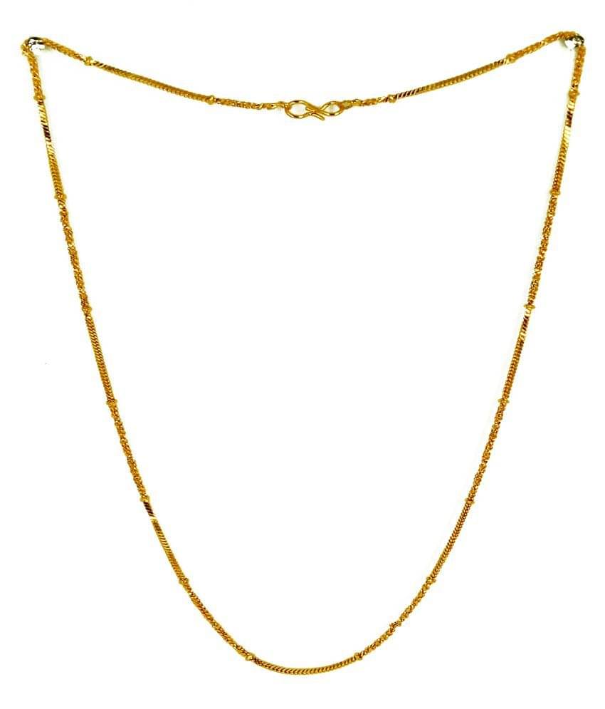     			shankhraj mall Gold Plated Chain ( Set of 1 )