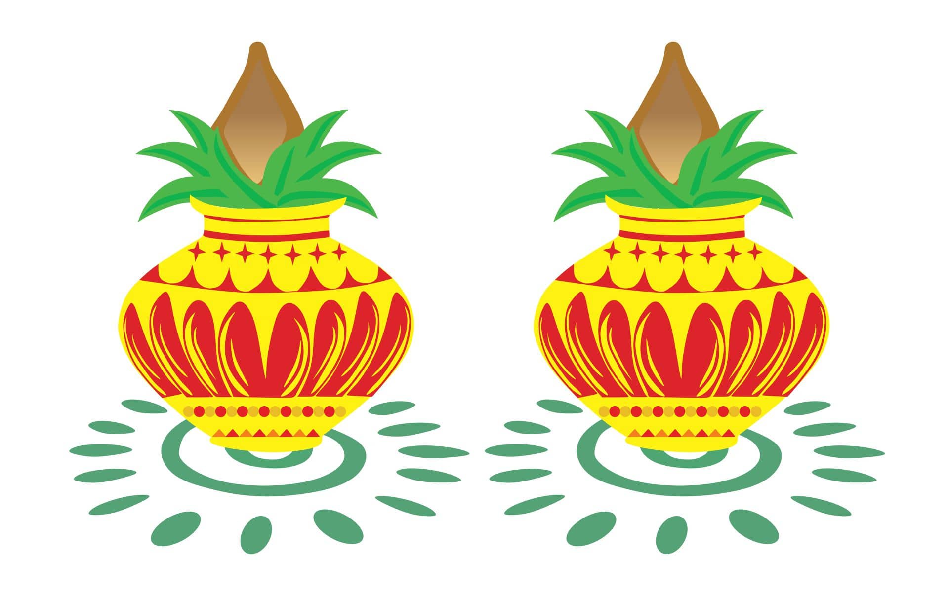 Decor Villa DIWALI KALASH Festive Sticker ( 27 x 35 cms )