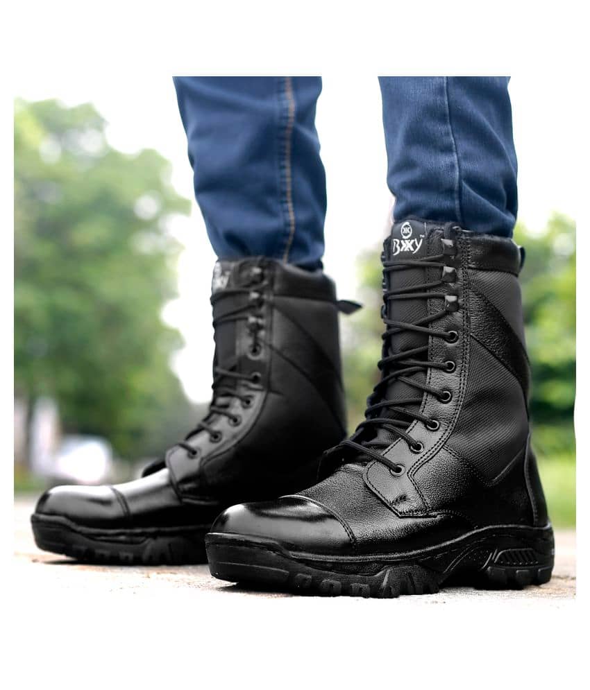 BXXY Black Hiking & Trekking Boot