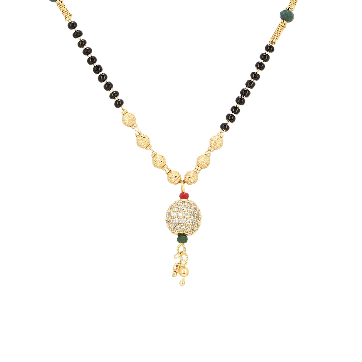 Darshini Designs Daily Wear Gold Plated Ball Mangalsutra For Women Darshini Designs Daily Wear Gold Plated Ball Mangalsutra For Women