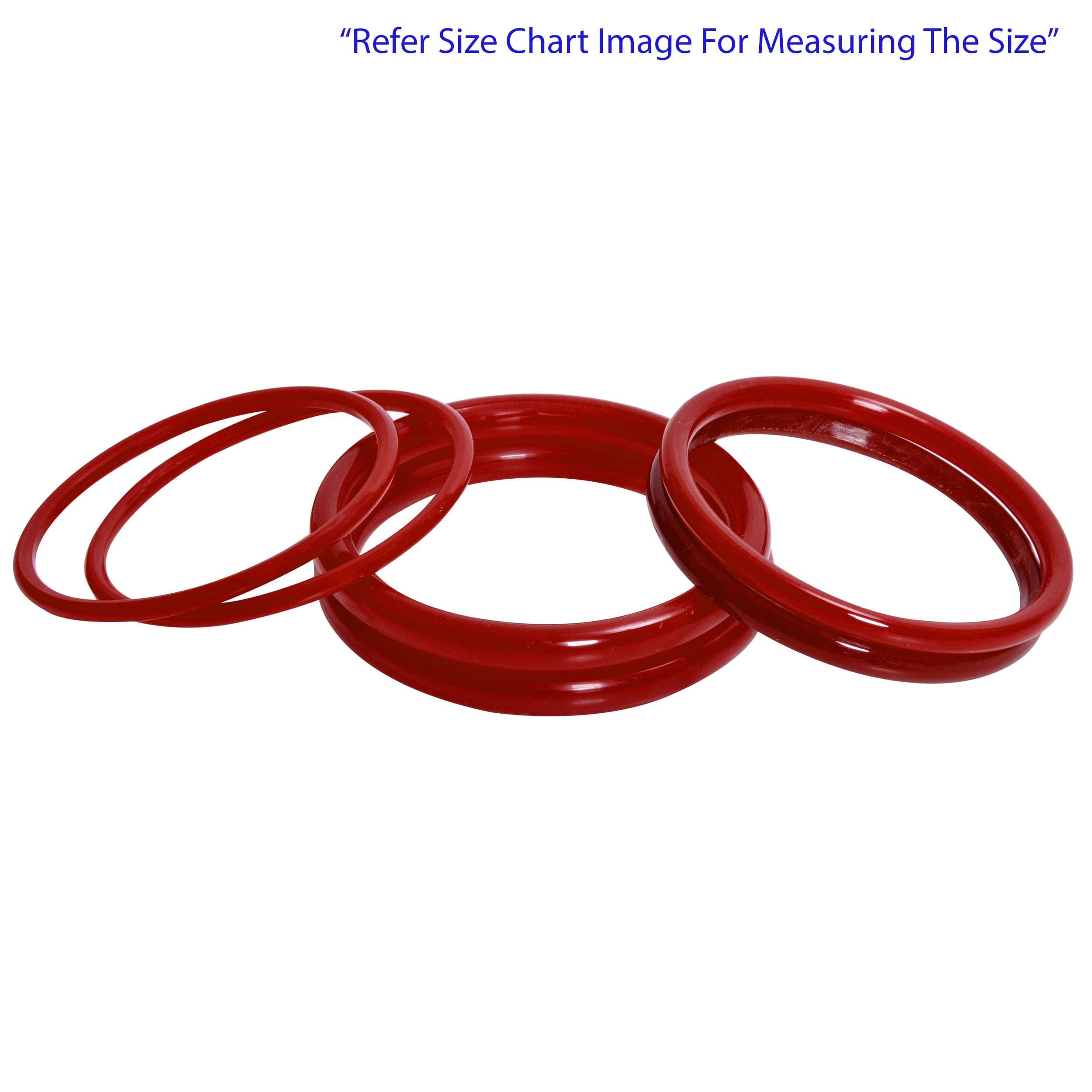Bovzen - Red Bangle Set (Pack of 1) Bovzen - Red Bangle Set (Pack of 1)