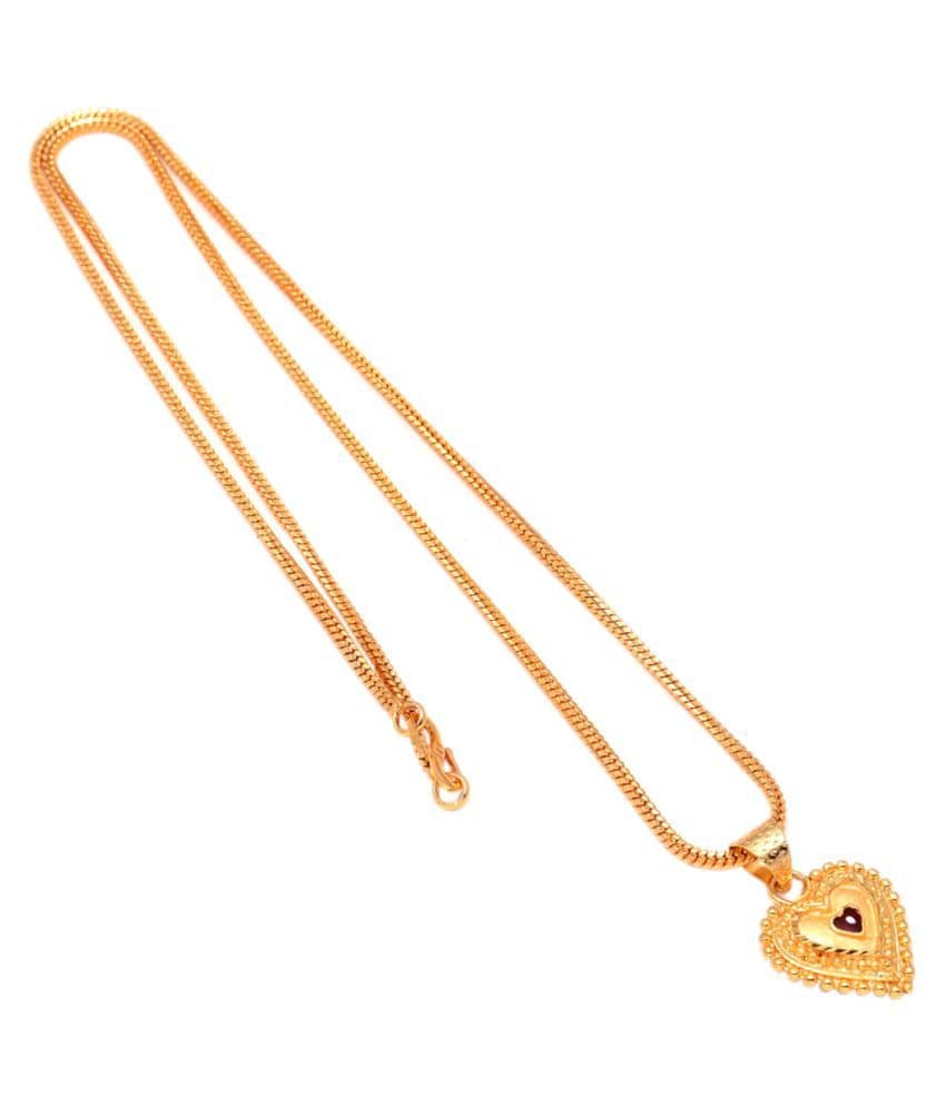 Jewar Mandi Pendant CHAIN Locket Gold Plated Beautiful Jewelry For Men,Women & Girls, Boys 8237