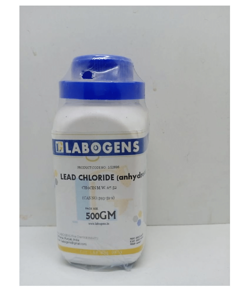     			LEAD CHLORIDE (anhydrous) (CAS NO.7758-95-4) 500gm