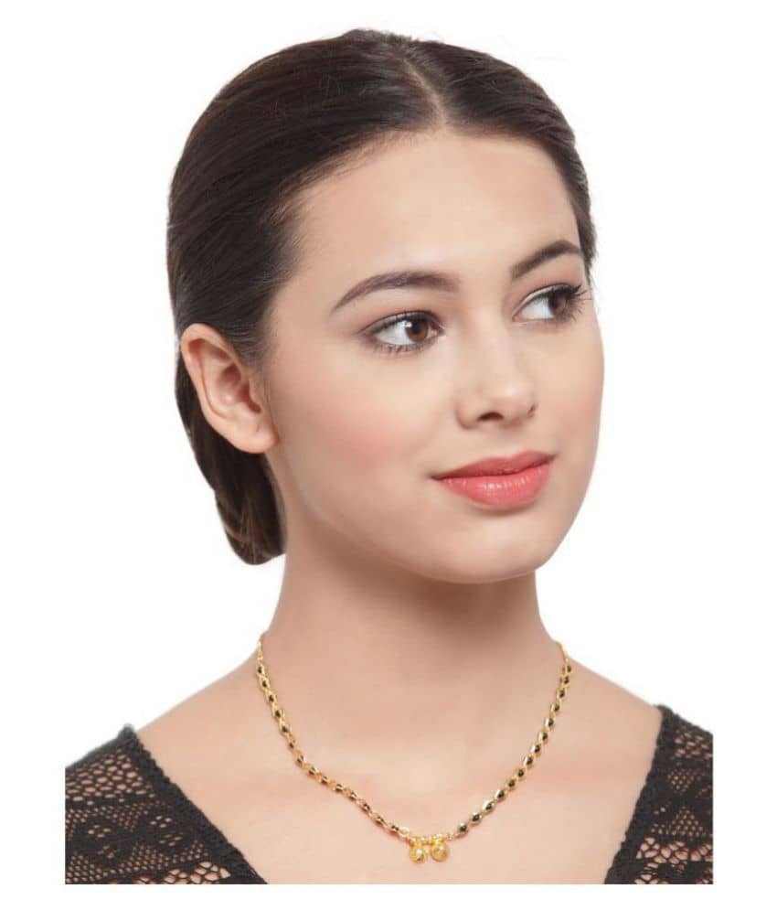 Sunhari Jewels Golden Mangalsutra ( Pack of 1 )