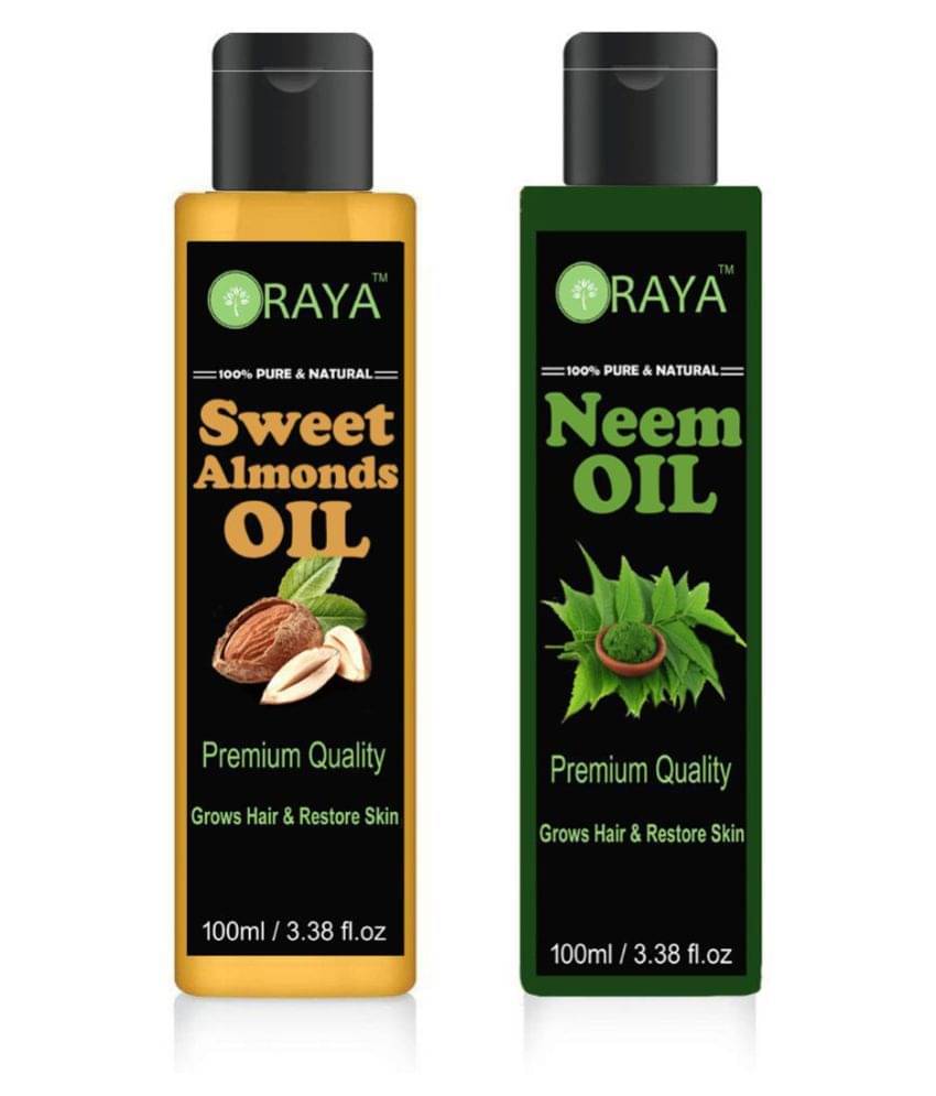     			ORAYA Almond & Neem Oil (200) 200 ml Pack of 2
