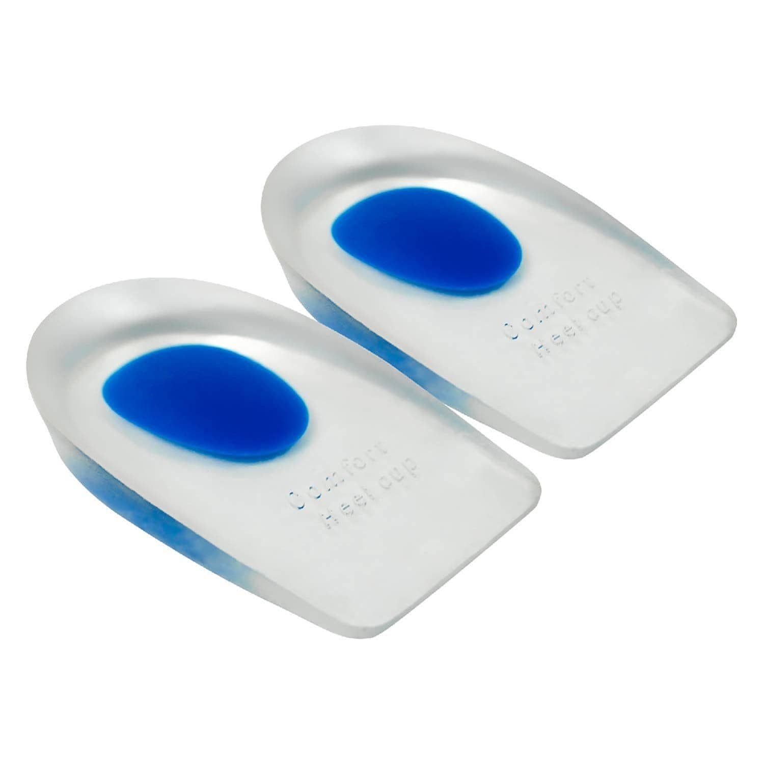 Electo Mania Silicone Gel Heel Protector Insole Cups for Swelling, Pain Relief, Foot Care Support Cushion for Men and Women
