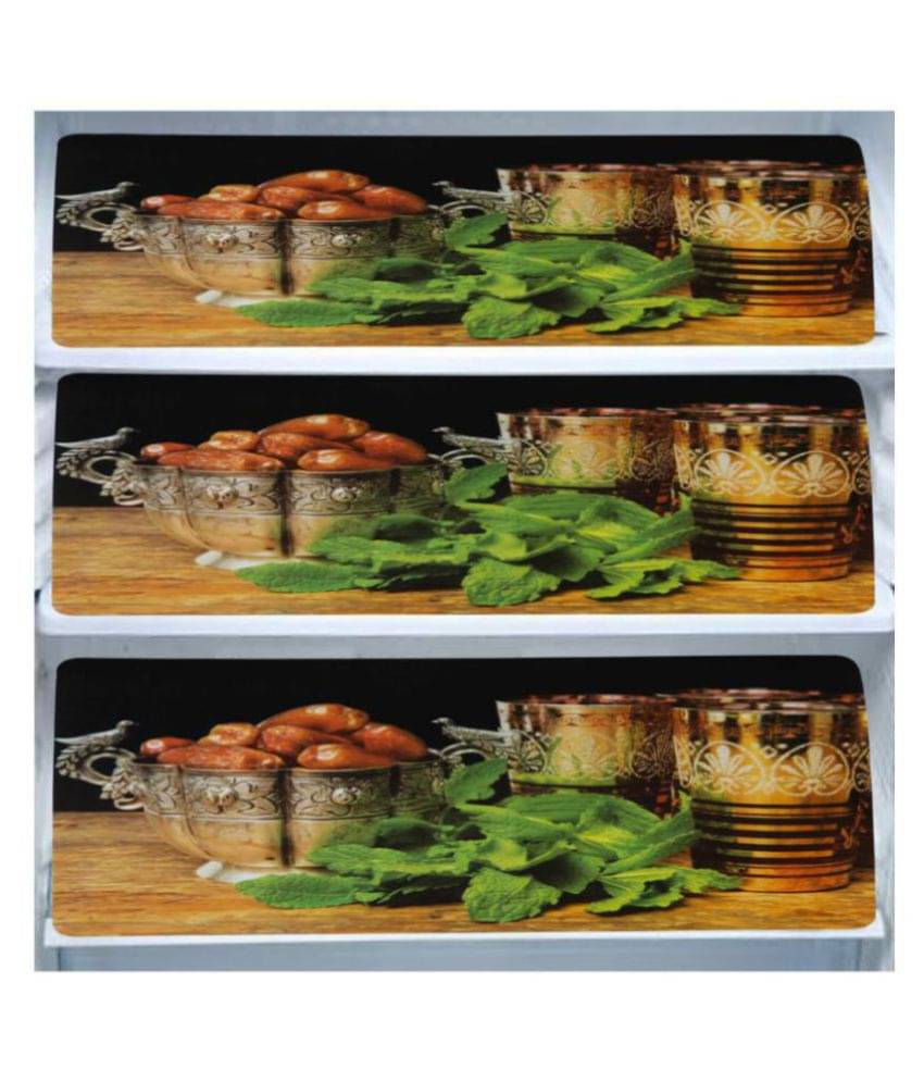     			Revexo Set of 6 PVC Multi Fridge Mats
