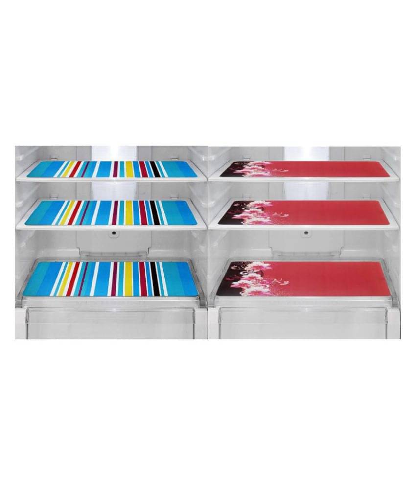 Revexo Set of 6 PVC Multi Fridge Mats Revexo Set of 6 PVC Multi Fridge Mats