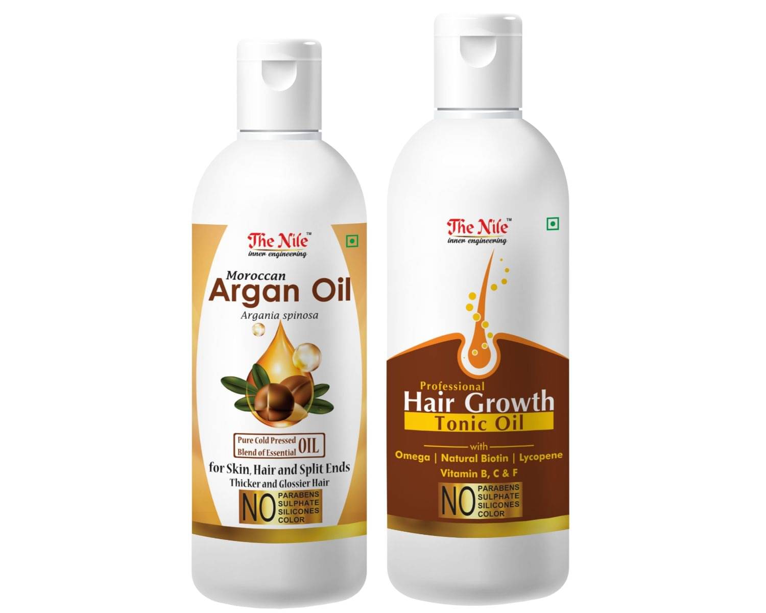 The Nile Argan Oil 100 ML + Hair Tonic 150 ML Hair Oil 250 mL Pack of 2 The Nile Argan Oil 100 ML + Hair Tonic 150 ML Hair Oil 250 mL Pack of 2