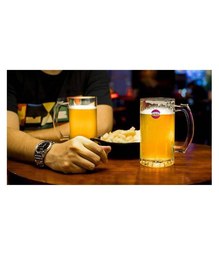     			Somil Beer Mug Glasses Set,  500 ML - (Pack Of 2)