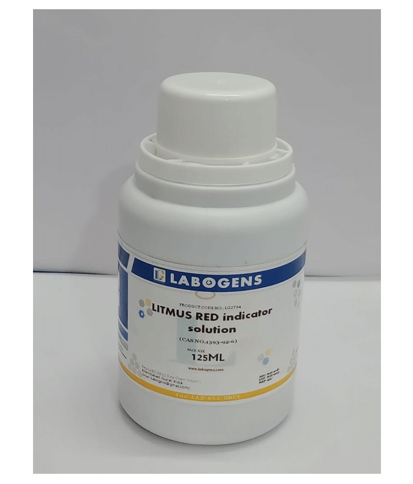     			LITMUS RED indicator solution 125 ML