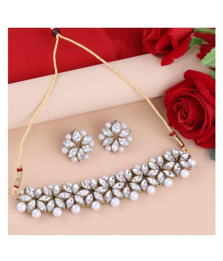 Silver Shine Alloy Silver Contemporary Contemporary/Fashion Antique Necklaces Set