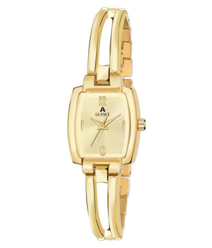 Aglance Stainless Steel Tonneau Womens Watch