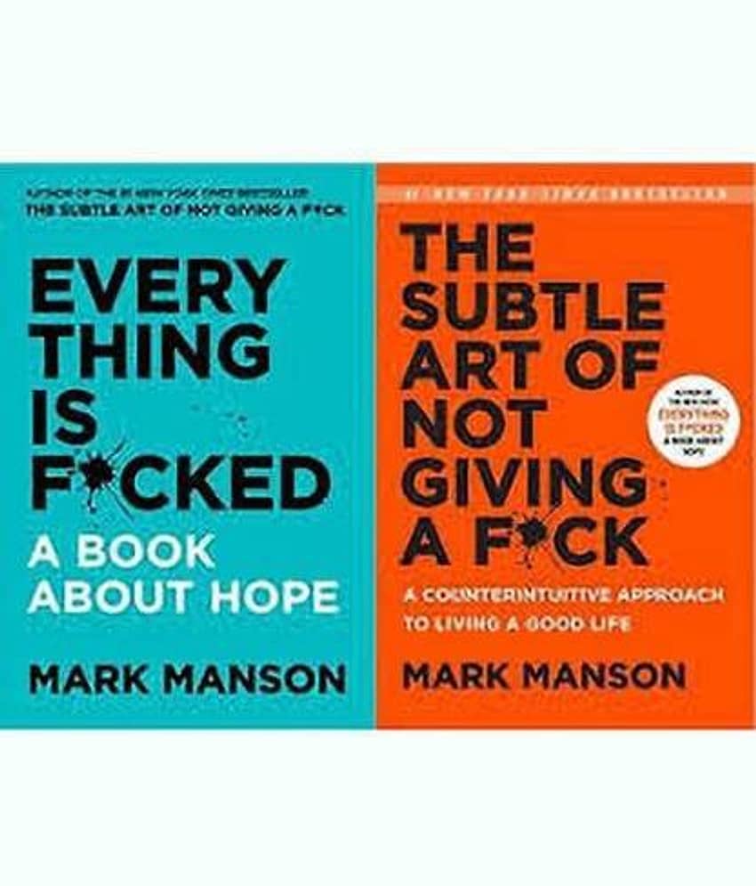 SET OF 2(TWO)SELF-HELP BOOK-The Subtle Art Of Not Giving A F*ck AND Everything Is F*cked (Paperback,English,Mark Manson) (Paperback, Mark Manson) - Stationery | Buy online on ZillyBuy