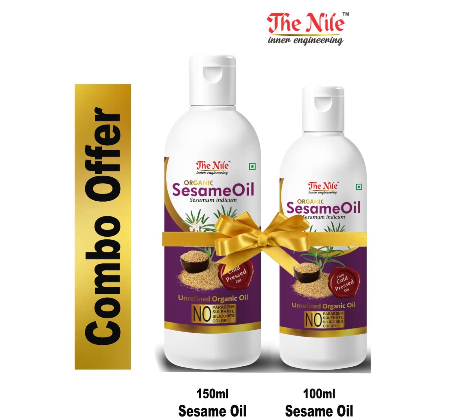 The Nile Sesame Oil 150 ML + Sesame Oil 100 Ml 250 mL Pack of 2
