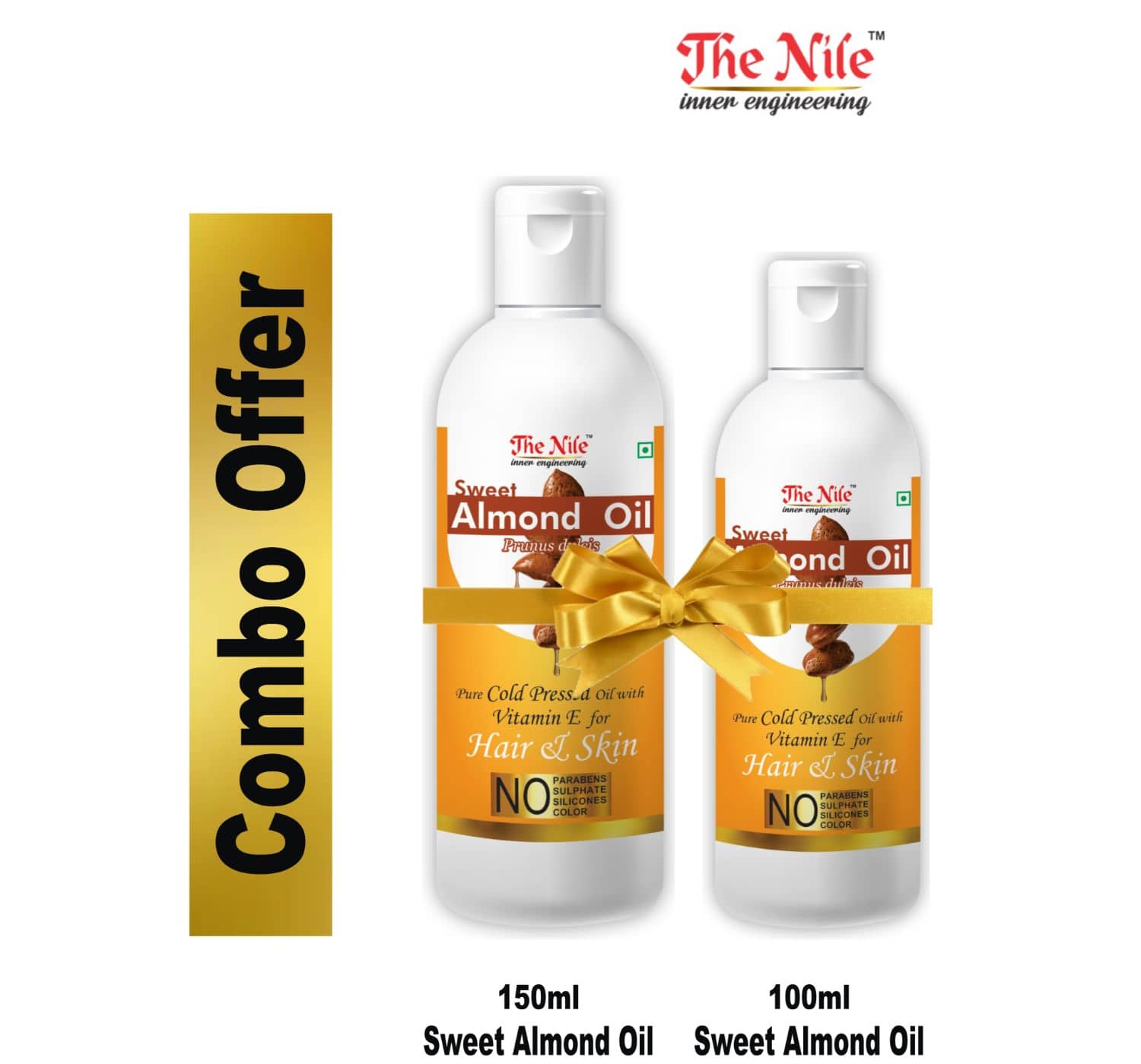 The Nile Sweet Almond Oil 150 Ml + Sweet Almond Oil 100 ML 250 mL Pack of 2
