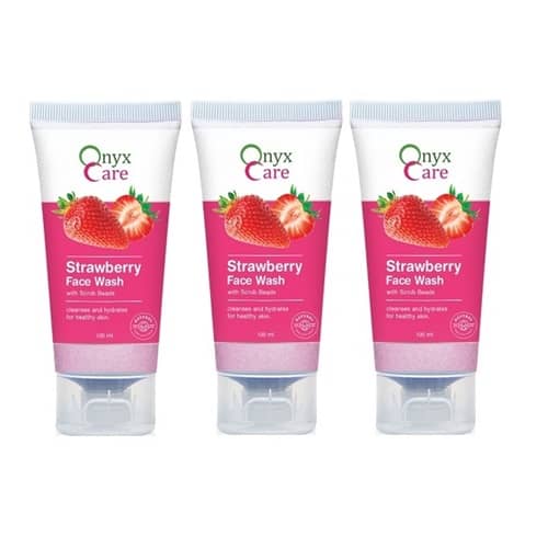 Onyx Care - Acne or Blemishes Removal Face Wash + Scrub For All Skin Type ( Pack of 3 )