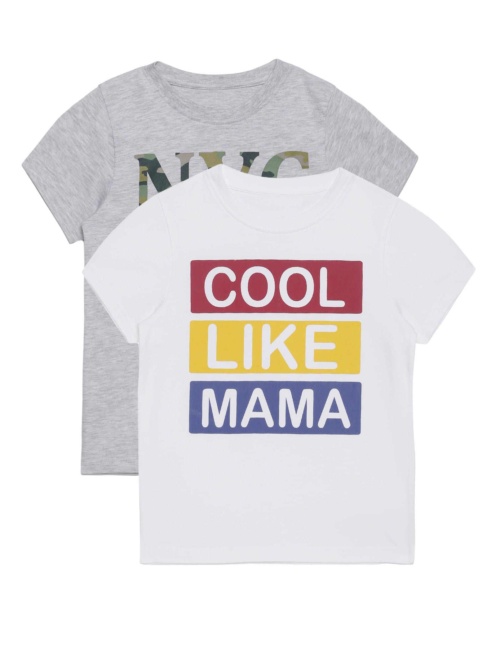    			PLUM TREE Pack of 1 Boys Cotton T-Shirt ( White )