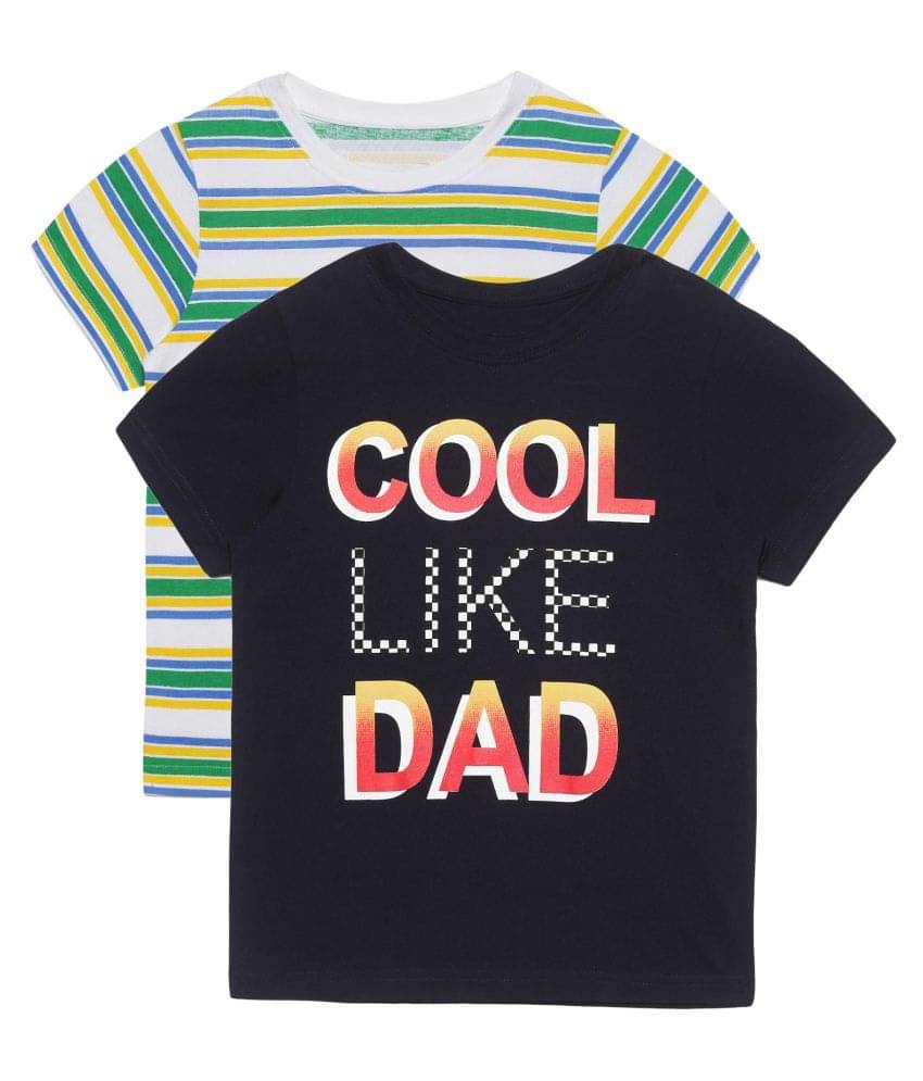     			PLUM TREE Pack of 5 Boys Cotton T-Shirt ( Black )