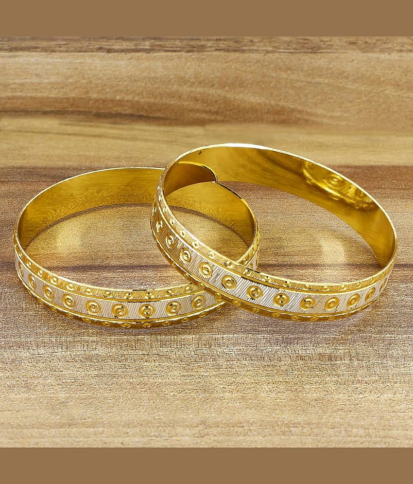 The Jewelbox Golden Bangle - Set of 2 - Bangles & Bracelets | Buy online on ZillyBuy