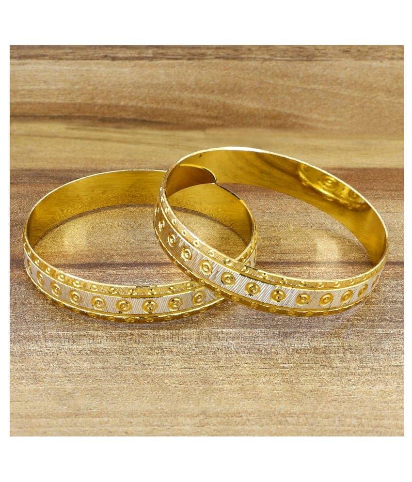 The Jewelbox - Gold Bangle Set (Pack of 2) The Jewelbox - Gold Bangle Set (Pack of 2)
