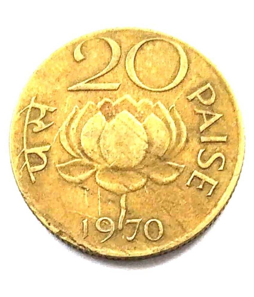     			20 Paise of 1970 - Mumbai Mint - Diamond 100% Authenticity Assurance
